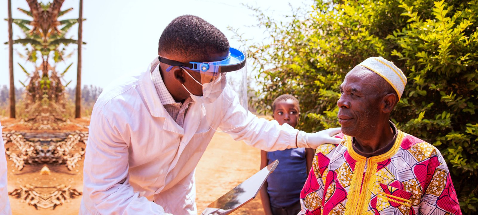 doctor talking to his client